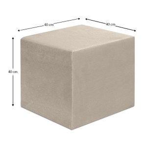 meg-GP043-0102,4-3 ΣΚΑΜΠΩ APRIL MEGAPAP ΒΕΛΟΥΔΙΝΟ ΧΡΩΜΑ ΜΠΕΖ 40X40X40ΕΚ.