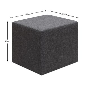 meg-GP043-0103,1-3 ΣΚΑΜΠΩ LINDA MEGAPAP ΥΦΑΣΜΑΤΙΝΟ ΧΡΩΜΑ ΑΝΘΡΑΚΙ 40X40X40ΕΚ.