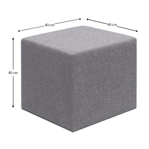 meg-GP043-0103,2-3 ΣΚΑΜΠΩ LINDA MEGAPAP ΥΦΑΣΜΑΤΙΝΟ ΧΡΩΜΑ ΓΚΡΙ 40X40X40ΕΚ.