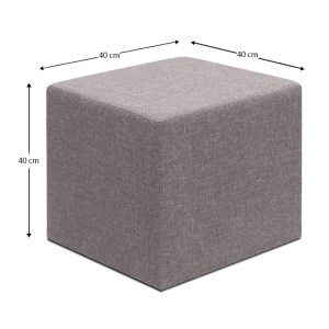 meg-GP043-0103,3-3 ΣΚΑΜΠΩ LINDA MEGAPAP ΥΦΑΣΜΑΤΙΝΟ ΧΡΩΜΑ ΚΑΦΕ 40X40X40ΕΚ.