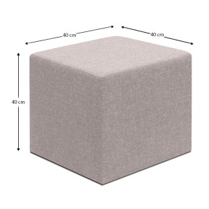 meg-GP043-0103,4-3 ΣΚΑΜΠΩ LINDA MEGAPAP ΥΦΑΣΜΑΤΙΝΟ ΧΡΩΜΑ ΜΠΕΖ 40X40X40ΕΚ.