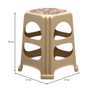 meg-GP046-0009,1-3 ΣΚΑΜΠΩ ΠΟΛΥΠΡΟΠΥΛΕΝΙΟΥ ΣΤΟΙΒΑΖΟΜΕΝΟ DESIA MEGAPAP ΧΡΩΜΑ ΜΠΕΖ 37X37X45ΕΚ.