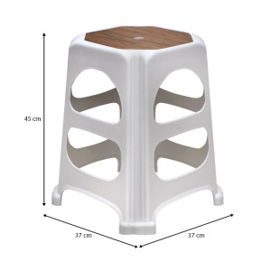 meg-GP046-0009,2-3 ΣΚΑΜΠΩ ΠΟΛΥΠΡΟΠΥΛΕΝΙΟΥ ΣΤΟΙΒΑΖΟΜΕΝΟ DESIA MEGAPAP ΧΡΩΜΑ ΛΕΥΚΟ 37X37X45ΕΚ.