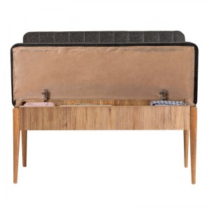 meg-GP052-0033,2-2 ΚΑΝΑΠΕΣ ΔΙΘΕΣΙΟΣ - ΠΑΓΚΑΚΙ ALDEN MEGAPAP ΑΠΟ ΜΕΛΑΜΙΝΗ - ΥΦΑΣΜΑ ΧΡΩΜΑ ΑΝΘΡΑΚΙ 110X40X85ΕΚ.