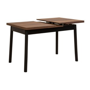 meg-GP052-0034,2-1 ΤΡΑΠΕΖΙ JEMMY MEGAPAP ΕΠΕΚΤΕΙΝΟΜΕΝΟ ΧΡΩΜΑ ΚΑΡΥΔΙ - ΜΑΥΡΟ 120/153X75X77ΕΚ.
