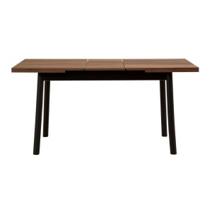 meg-GP052-0034,2-3 ΤΡΑΠΕΖΙ JEMMY MEGAPAP ΕΠΕΚΤΕΙΝΟΜΕΝΟ ΧΡΩΜΑ ΚΑΡΥΔΙ - ΜΑΥΡΟ 120/153X75X77ΕΚ.