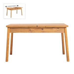meg-GP052-0034,4-0 ΤΡΑΠΕΖΙ JEMMY MEGAPAP ΕΠΕΚΤΕΙΝΟΜΕΝΟ ΧΡΩΜΑ ATLANTIC PINE 120/153X75X77ΕΚ.
