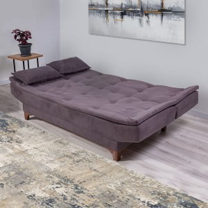 meg-GP052-0036,1-2 ΚΑΝΑΠΕΣ - ΚΡΕΒΑΤΙ LUCAS MEGAPAP ΤΡΙΘΕΣΙΟΣ ΥΦΑΣΜΑΤΙΝΟΣ ΧΡΩΜΑ ΑΝΘΡΑΚΙ 190X85X85ΕΚ.