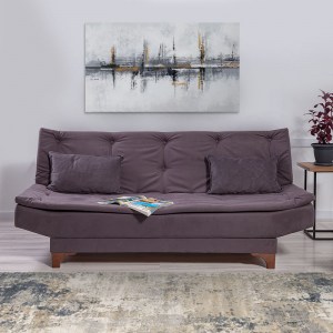 meg-GP052-0036,1-3 ΚΑΝΑΠΕΣ - ΚΡΕΒΑΤΙ LUCAS MEGAPAP ΤΡΙΘΕΣΙΟΣ ΥΦΑΣΜΑΤΙΝΟΣ ΧΡΩΜΑ ΑΝΘΡΑΚΙ 190X85X85ΕΚ.