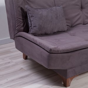 meg-GP052-0036,1-4 ΚΑΝΑΠΕΣ - ΚΡΕΒΑΤΙ LUCAS MEGAPAP ΤΡΙΘΕΣΙΟΣ ΥΦΑΣΜΑΤΙΝΟΣ ΧΡΩΜΑ ΑΝΘΡΑΚΙ 190X85X85ΕΚ.