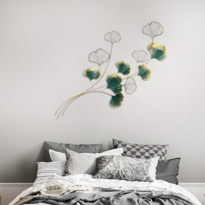 meg-GP052-0093-1 ΔΙΑΚΟΣΜΗΤΙΚΟ ΤΟΙΧΟΥ FLOWER MEGAPAP ΜΕΤΑΛΛΙΚΟ ΧΡΩΜΑ ΧΡΥΣΟ - ΠΡΑΣΙΝΟ 120X100ΕΚ.