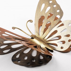 meg-GP052-0098-2 ΔΙΑΚΟΣΜΗΤΙΚΟ ΤΟΙΧΟΥ BUTTERFLY MEGAPAP ΜΕΤΑΛΛΙΚΟ ΧΡΩΜΑ ΧΡΥΣΟ 29X32ΕΚ.