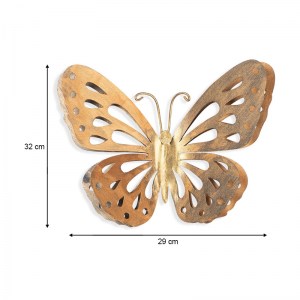 meg-GP052-0098-3 ΔΙΑΚΟΣΜΗΤΙΚΟ ΤΟΙΧΟΥ BUTTERFLY MEGAPAP ΜΕΤΑΛΛΙΚΟ ΧΡΩΜΑ ΧΡΥΣΟ 29X32ΕΚ.