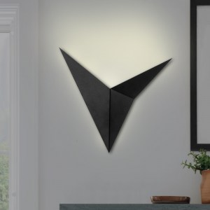 meg-GP052-0106,1-1 ΑΠΛΙΚΑ ΤΟΙΧΟΥ BIRD MEGAPAP ΜΕΤΑΛΛΙΚΗ ΧΡΩΜΑ ΜΑΥΡΟ 34X5X34ΕΚ.