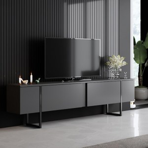 meg-GP052-0117,1-2 ΕΠΙΠΛΟ ΤΗΛΕΟΡΑΣΗΣ LUXE MEGAPAP ΧΡΩΜΑ ΑΝΘΡΑΚΙ 180X30X50ΕΚ.