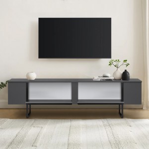 meg-GP052-0117,1-4 ΕΠΙΠΛΟ ΤΗΛΕΟΡΑΣΗΣ LUXE MEGAPAP ΧΡΩΜΑ ΑΝΘΡΑΚΙ 180X30X50ΕΚ.