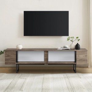 meg-GP052-0117,2-3 ΕΠΙΠΛΟ ΤΗΛΕΟΡΑΣΗΣ LUXE MEGAPAP ΧΡΩΜΑ ΚΑΡΥΔΙ 180X30X50ΕΚ.