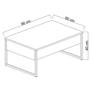 meg-GP052-0128,1-4 ΤΡΑΠΕΖΑΚΙ ΣΑΛΟΝΙΟΥ LUXE MEGAPAP ΧΡΩΜΑ TRAVERTINE - ΧΡΥΣΟ 90X60X40ΕΚ.