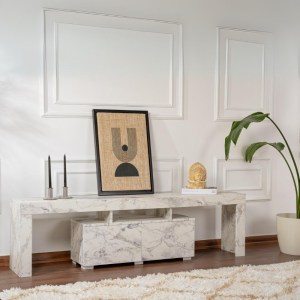 meg-GP052-0132,2-3 ΕΠΙΠΛΟ ΤΗΛΕΟΡΑΣΗΣ ENCLAVE MEGAPAP ΧΡΩΜΑ ΕΦΕ ΜΑΡΜΑΡΟΥ 180X31,3X50ΕΚ.