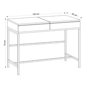 meg-GP052-0133,1-6 ΤΟΥΑΛΕΤΑ ΜΕ ΚΑΘΡΕΠΤΗ LINDA MEGAPAP ΧΡΩΜΑ ΦΥΣΙΚΟ ΟΞΙΑΣ 100X45X74ΕΚ.