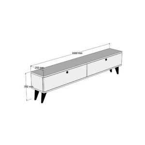meg-GP052-0135,2-3 ΕΠΙΠΛΟ ΤΗΛΕΟΡΑΣΗΣ PARIS MEGAPAP ΧΡΩΜΑ ΚΑΡΥΔΙ 160X25X35ΕΚ.