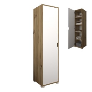 meg-GP052-0139,1-0 ΝΤΟΥΛΑΠΑ ΡΟΥΧΩΝ CLIVE MEGAPAP ΜΟΝΟΦΥΛΛΗ ΧΡΩΜΑ ΑΝΟΙΧΤΟ ΚΑΡΥΔΙ - ΛΕΥΚΟ 40X45X183ΕΚ.
