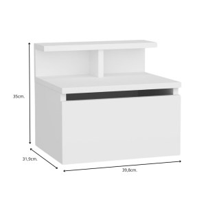meg-GP052-0140,3-4 ΚΟΜΟΔΙΝΟ ΕΠΙΤΟΙΧΙΟ ARSEN MEGAPAP ΧΡΩΜΑ ΛΕΥΚΟ 39,8X31,9X35ΕΚ.