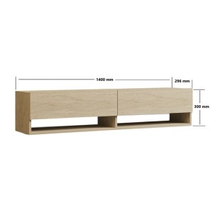meg-GP052-0141,1-4 ΕΠΙΠΛΟ ΤΗΛΕΟΡΑΣΗΣ ΕΠΙΤΟΙΧΙΟ ARGES MEGAPAP ΧΡΩΜΑ TRAVERTINE 140X29,6X30ΕΚ.