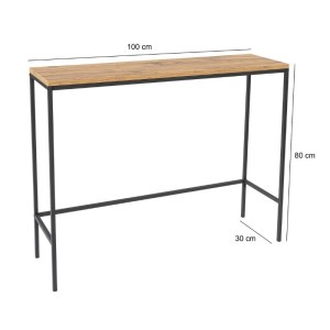 meg-GP052-0148,1-4 ΚΟΝΣΟΛΑ CANVA MEGAPAP ΧΡΩΜΑ ATLANTIC PINE 100X30X80ΕΚ.