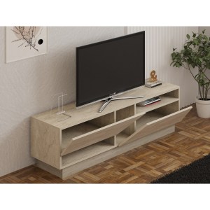 meg-GP052-0152,1-1 ΕΠΙΠΛΟ ΤΗΛΕΟΡΑΣΗΣ KOZA MEGAPAP ΧΡΩΜΑ TRAVERTINE 160X40X45ΕΚ.