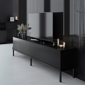meg-GP052-0153,1-2 ΕΠΙΠΛΟ ΤΗΛΕΟΡΑΣΗΣ LORD MEGAPAP ΧΡΩΜΑ ΜΑΥΡΟ 180X30X47ΕΚ.