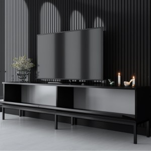 meg-GP052-0153,1-3 ΕΠΙΠΛΟ ΤΗΛΕΟΡΑΣΗΣ LORD MEGAPAP ΧΡΩΜΑ ΜΑΥΡΟ 180X30X47ΕΚ.