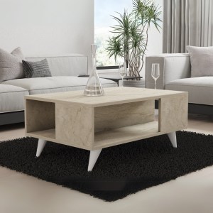 meg-GP052-0160,1-0 ΤΡΑΠΕΖΑΚΙ ΣΑΛΟΝΙΟΥ YUKA MEGAPAP ΧΡΩΜΑ TRAVERTINE 90X60X39,5ΕΚ.