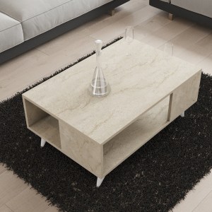 meg-GP052-0160,1-1 ΤΡΑΠΕΖΑΚΙ ΣΑΛΟΝΙΟΥ YUKA MEGAPAP ΧΡΩΜΑ TRAVERTINE 90X60X39,5ΕΚ.