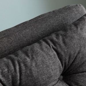 meg-GP052-0163,1-5 ΚΑΝΑΠΕΣ - ΚΡΕΒΑΤΙ SANDO MEGAPAP ΔΙΘΕΣΙΟΣ ΥΦΑΣΜΑΤΙΝΟΣ ΧΡΩΜΑ ΑΝΘΡΑΚΙ 133X78X78ΕΚ.