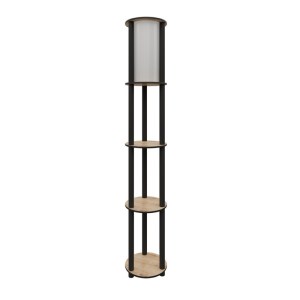 meg-GP052-0164,1-0 ΦΩΤΙΣΤΙΚΟ ΔΑΠΕΔΟΥ NOVA MEGAPAP MDF - PVC ΥΦΑΣΜΑ ΧΡΩΜΑ ΚΑΡΥΔΙ - ΜΑΥΡΟ 24X25X150ΕΚ.