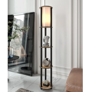 meg-GP052-0164,1-1 ΦΩΤΙΣΤΙΚΟ ΔΑΠΕΔΟΥ NOVA MEGAPAP MDF - PVC ΥΦΑΣΜΑ ΧΡΩΜΑ ΚΑΡΥΔΙ - ΜΑΥΡΟ 24X25X150ΕΚ.