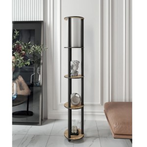 meg-GP052-0164,1-2 ΦΩΤΙΣΤΙΚΟ ΔΑΠΕΔΟΥ NOVA MEGAPAP MDF - PVC ΥΦΑΣΜΑ ΧΡΩΜΑ ΚΑΡΥΔΙ - ΜΑΥΡΟ 24X25X150ΕΚ.