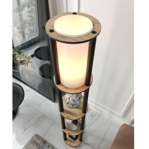 meg-GP052-0164,1-3 ΦΩΤΙΣΤΙΚΟ ΔΑΠΕΔΟΥ NOVA MEGAPAP MDF - PVC ΥΦΑΣΜΑ ΧΡΩΜΑ ΚΑΡΥΔΙ - ΜΑΥΡΟ 24X25X150ΕΚ.