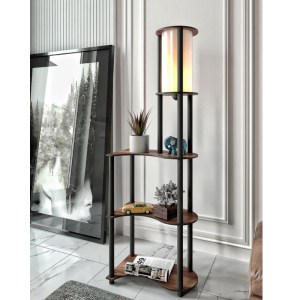 meg-GP052-0165,1-1 ΦΩΤΙΣΤΙΚΟ ΔΑΠΕΔΟΥ NOVA I MEGAPAP MDF - PVC ΥΦΑΣΜΑ ΧΡΩΜΑ ΚΑΡΥΔΙ - ΜΑΥΡΟ 50X30X140ΕΚ.