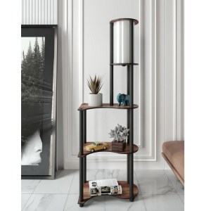 meg-GP052-0165,1-2 ΦΩΤΙΣΤΙΚΟ ΔΑΠΕΔΟΥ NOVA I MEGAPAP MDF - PVC ΥΦΑΣΜΑ ΧΡΩΜΑ ΚΑΡΥΔΙ - ΜΑΥΡΟ 50X30X140ΕΚ.
