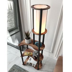 meg-GP052-0165,1-3 ΦΩΤΙΣΤΙΚΟ ΔΑΠΕΔΟΥ NOVA I MEGAPAP MDF - PVC ΥΦΑΣΜΑ ΧΡΩΜΑ ΚΑΡΥΔΙ - ΜΑΥΡΟ 50X30X140ΕΚ.