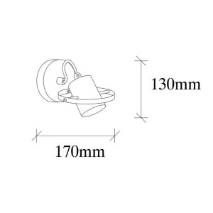 meg-GP052-0176,1-3 ΑΠΛΙΚΑ ΤΟΙΧΟΥ ASEN MEGAPAP E27 ΜΕΤΑΛΛΙΚΗ ΧΡΩΜΑ ΧΡΥΣΟ VINTAGE 12X17X13ΕΚ.