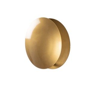 meg-GP052-0177,1-6 ΑΠΛΙΚΑ ΤΟΙΧΟΥ LED MIMOZA MEGAPAP ΜΕΤΑΛΛΙΚΗ ΧΡΩΜΑ ΧΡΥΣΟ 25X16X25ΕΚ.