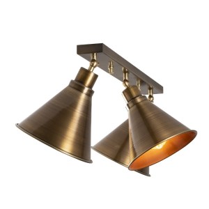 meg-GP052-0178,1-1 ΦΩΤΙΣΤΙΚΟ ΟΡΟΦΗΣ ARDEN MEGAPAP E27 ΜΕΤΑΛΛΙΚΟ ΤΡΙΦΩΤΟ ΧΡΩΜΑ ΧΡΥΣΟ VINTAGE 72X20X26ΕΚ.