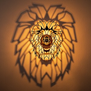 meg-GP052-0181,1-1 ΑΠΛΙΚΑ ΤΟΙΧΟΥ LION MEGAPAP E27 ΜΕΤΑΛΛΙΚΗ ΧΡΩΜΑ ΜΑΥΡΟ 39X12X49ΕΚ.