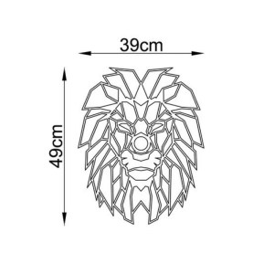 meg-GP052-0181,1-4 ΑΠΛΙΚΑ ΤΟΙΧΟΥ LION MEGAPAP E27 ΜΕΤΑΛΛΙΚΗ ΧΡΩΜΑ ΜΑΥΡΟ 39X12X49ΕΚ.