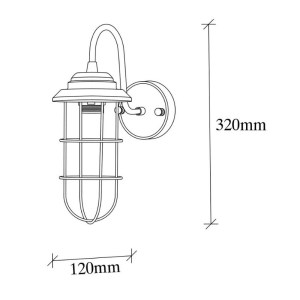 meg-GP052-0185,1-4 ΑΠΛΙΚΑ ΤΟΙΧΟΥ VOLE MEGAPAP E27 ΜΕΤΑΛΛΙΚΗ ΧΡΩΜΑ ΧΡΥΣΟ 10X12X32ΕΚ.