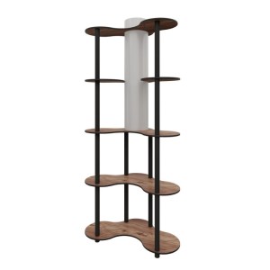 meg-GP052-0198,1-0 ΦΩΤΙΣΤΙΚΟ ΔΑΠΕΔΟΥ NOVA II MEGAPAP MDF - PVC ΥΦΑΣΜΑ ΧΡΩΜΑ ΚΑΡΥΔΙ - ΜΑΥΡΟ 65X35X150ΕΚ.