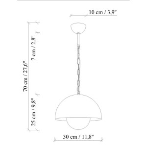 meg-GP052-0203,2-4 ΦΩΤΙΣΤΙΚΟ ΟΡΟΦΗΣ NEPTUN MEGAPAP E27 ΜΕΤΑΛΛΙΚΟ ΜΟΝΟΦΩΤΟ ΧΡΩΜΑ ΠΡΑΣΙΝΟ Ø30X70ΕΚ.